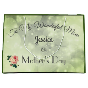 Luxury personalised Mother's Day Large Gift Bag