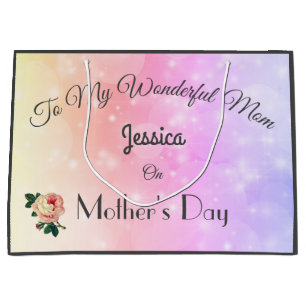 Luxury personalised Mother's Day Large Gift Bag