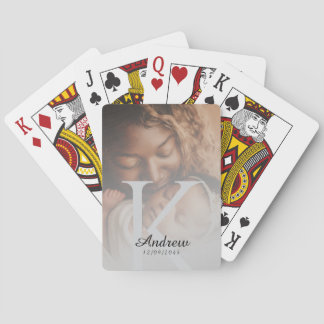 Luxury Personalized Poker Style Design with Photo Poker Cards