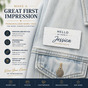 Luxury Personalized Professional Name Tag