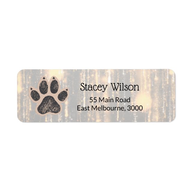Luxury Pet Groomer Packaging Label  (Front)