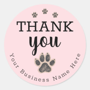 Luxury Pet Groomer Thank You Sticker 