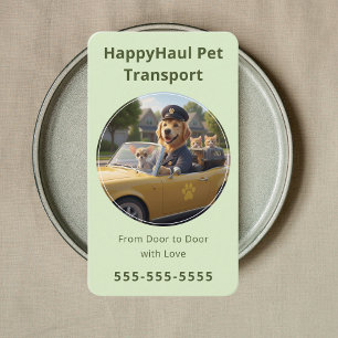 Luxury Pet Taxi Service Pet Travel Concierge Business Card