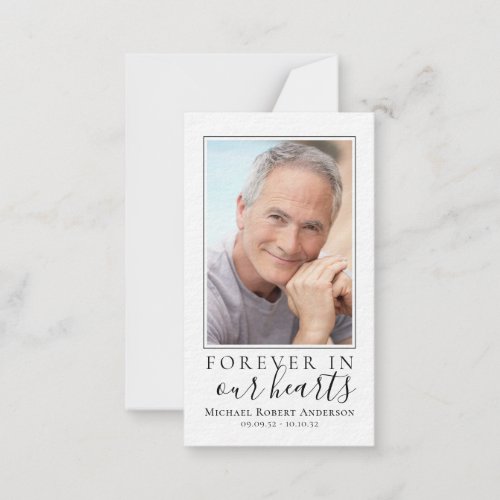 Luxury Photo Memorial Prayer Card