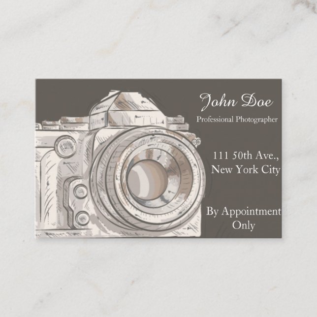 Luxury Photography Business Cards (Front)