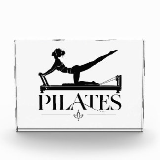 Luxury Pilates Tabletop Display Black Acrylic Award