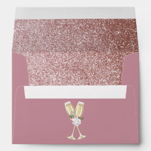 Luxury Pink Champagne 30th Birthday Envelope