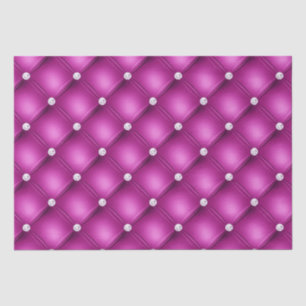 Luxury Pink Diamond Tufted Pattern Tissue Paper