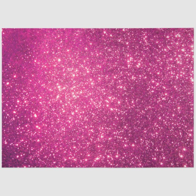Luxury Pink Gold Glitter Tissue Paper (Front)