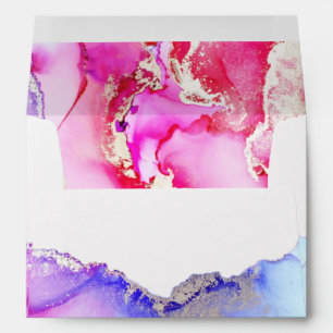 Luxury Pink Jewel Tone Wedding Envelope