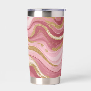 Luxury Pink Marble Insulated Tumbler