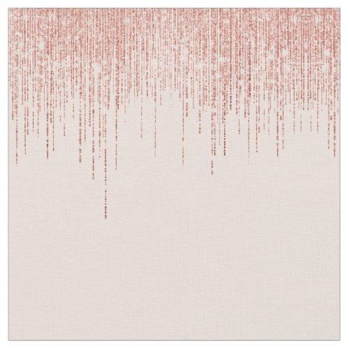 Luxury Pink Rose Gold Sparkly Glitter Fringe Fabric