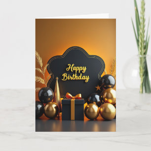 Luxury Plaque Birthday Card