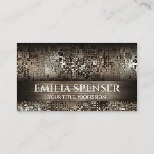 Luxury Platina Design Shimmering Business Card