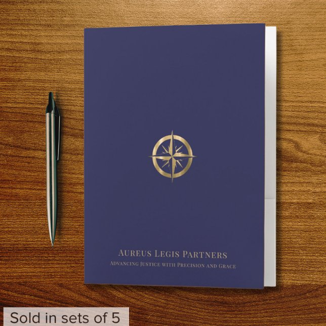 Luxury Pocket Folder Gold Logo (Creator Uploaded)