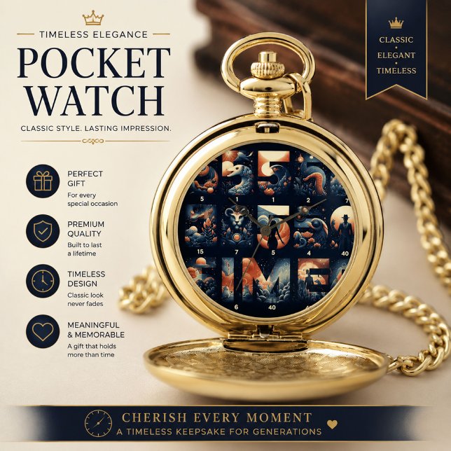Luxury Pocket Watch | Personalized Gift (Creator Uploaded)
