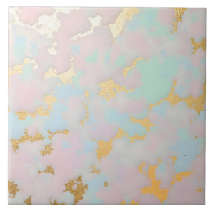 Luxury Popular Blush Pink Mint Gold Collection Ceramic Tile