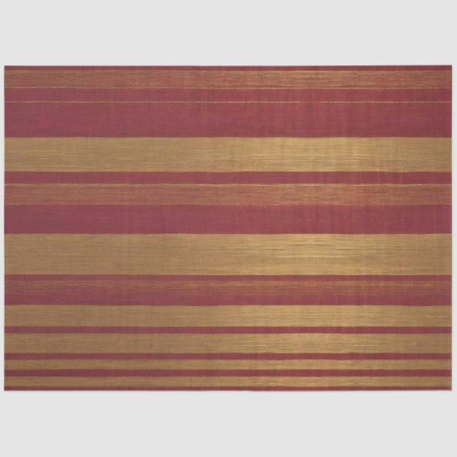 Luxury Popular Burgundy Gold Linen Collection Tissue Paper (Front)