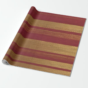 Luxury Popular Burgundy Gold Linen Collection Wrapping Paper