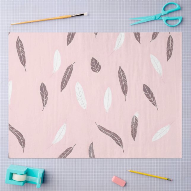 Luxury Popular Feathers Boho Collection Tissue Paper (Craft)