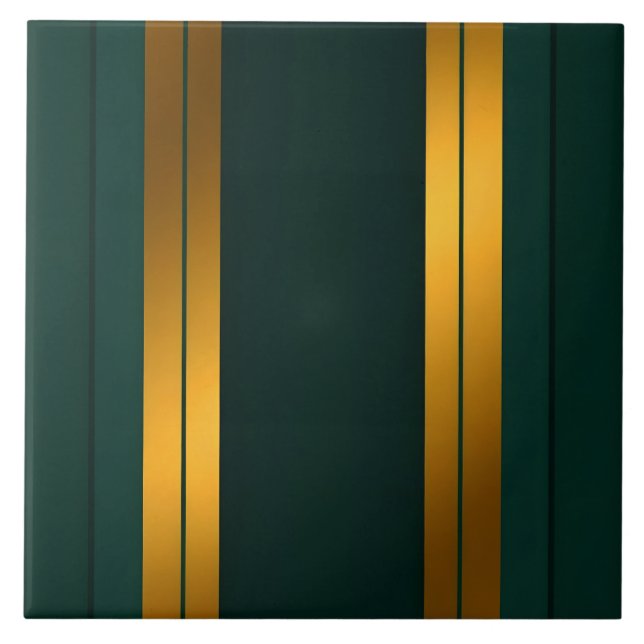Luxury Popular Green Gold Linen Texture Collection Ceramic Tile (Front)