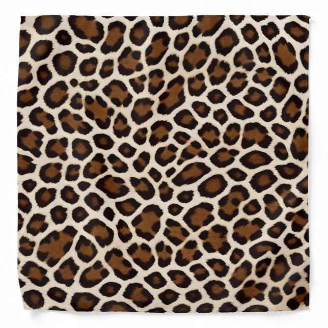 Luxury Popular White Leopard Elegant Collection Bandana (Front)