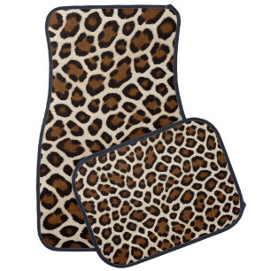 Luxury Popular White Leopard Elegant Collection Car Floor Mat