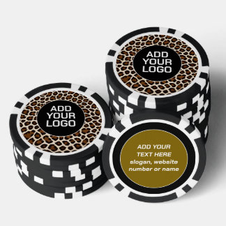 Luxury Popular White Leopard Elegant Collection Poker Chips