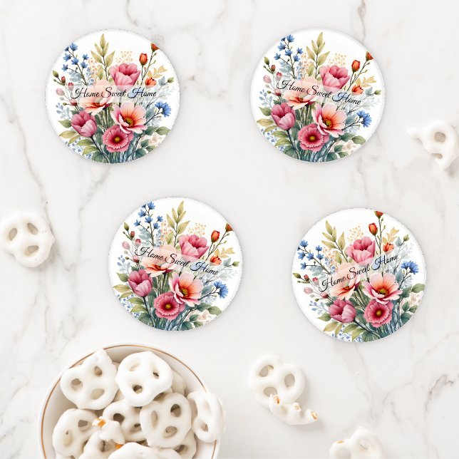 Luxury Popular Wildflowers Beautiful Collection Coaster Set (In Situ)