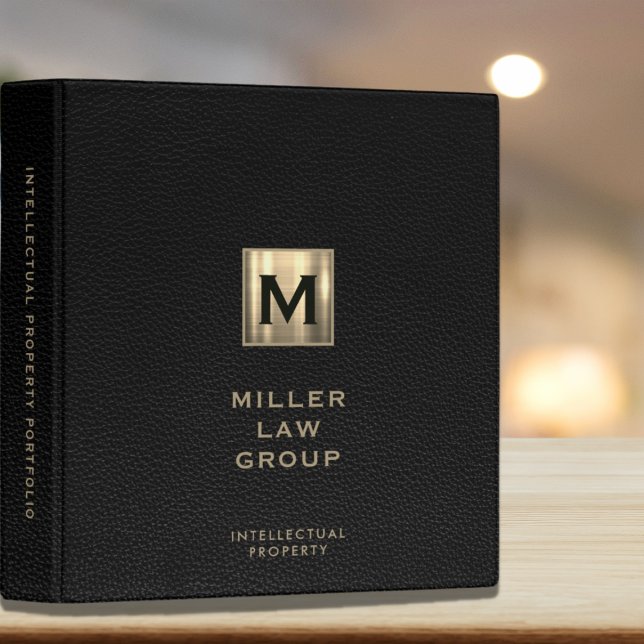 Luxury Portfolio Binder with Initial Logo (Creator Uploaded)