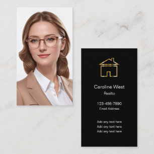 Luxury Portrait Silk Style Business Cards