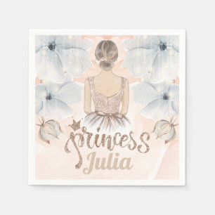 Luxury Princess Birthday Beige glitter Napkins