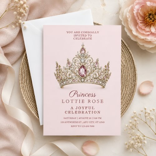 Luxury Princess Birthday Invitation