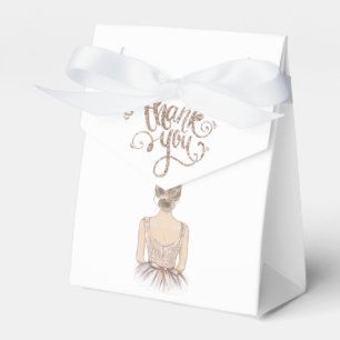 Luxury Princess Birthday Personalized glitter Favor Boxes