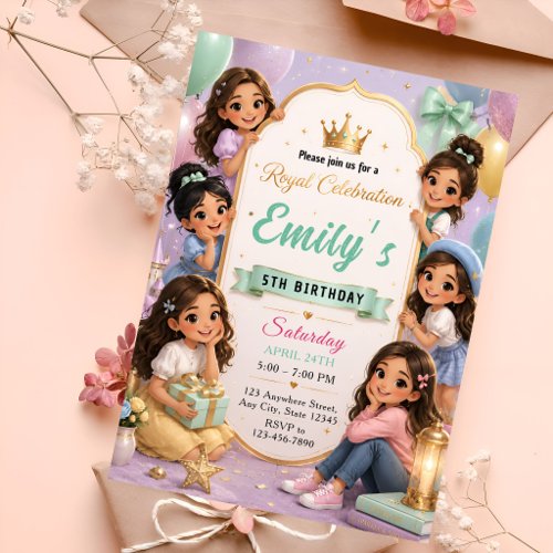 Luxury Princess Party Invitation