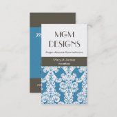 luxury professional damask Business Cards (Front/Back)