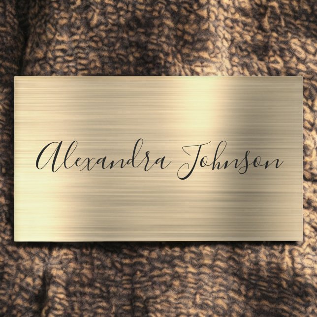 Luxury Professional Gold Foil Modern Name Tag (Creator Uploaded)