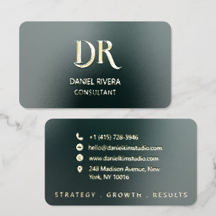 Luxury Professional Raised Spot Gloss and Foil  Business Cards