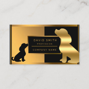 Luxury Professional Veterinarian Dog Add Your Text Business Card