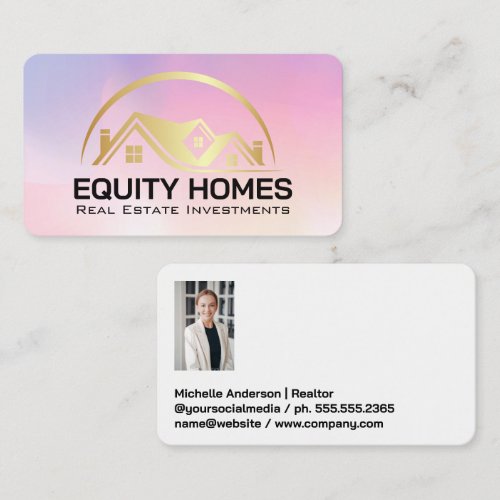 Luxury Properties Logo | Real Estate Agent Business Card