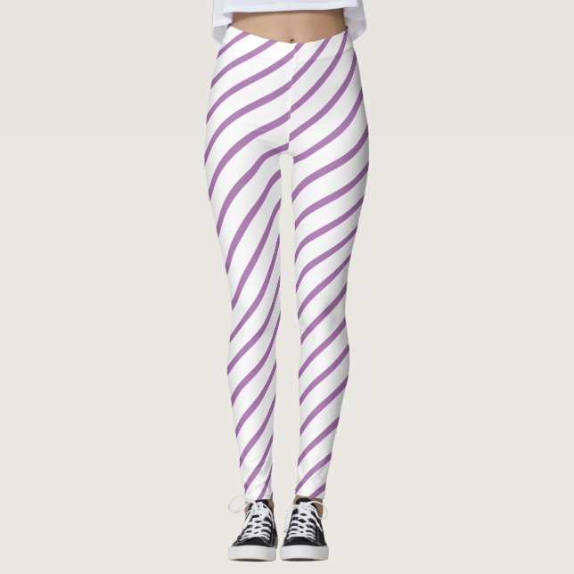  Luxury Purple Top Quality Lining Leggings (Front)