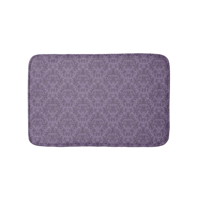 Luxury Purple Wallpaper Bathroom Mat (Front)