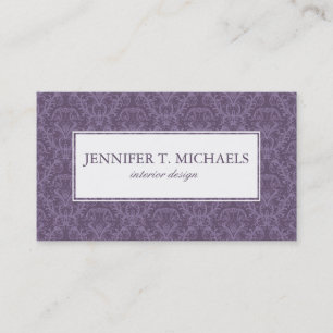Luxury Purple Wallpaper Business Card