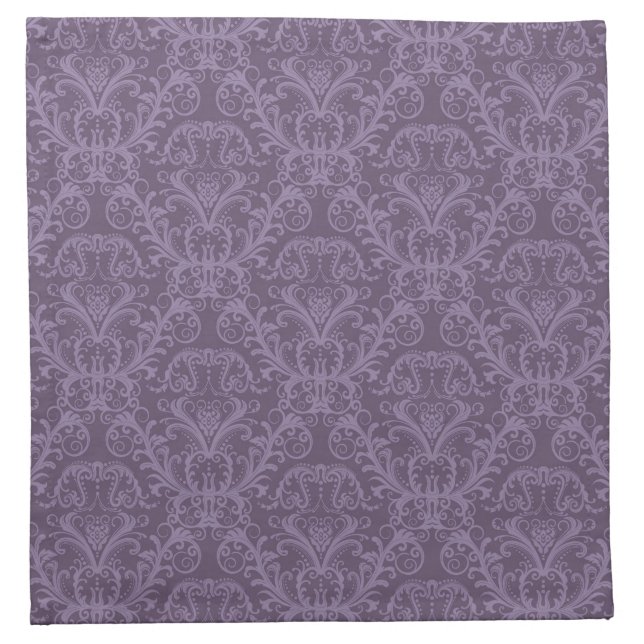 Luxury Purple Wallpaper Cloth Napkin (Front)