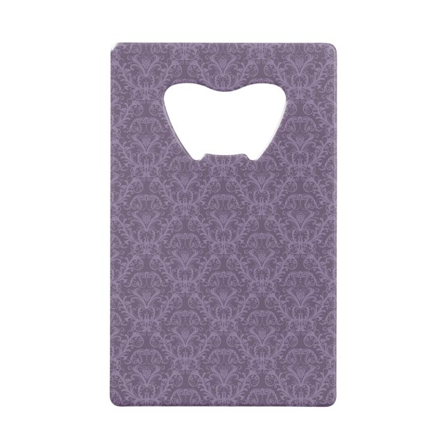 Luxury Purple Wallpaper Credit Card Bottle Opener (Front)