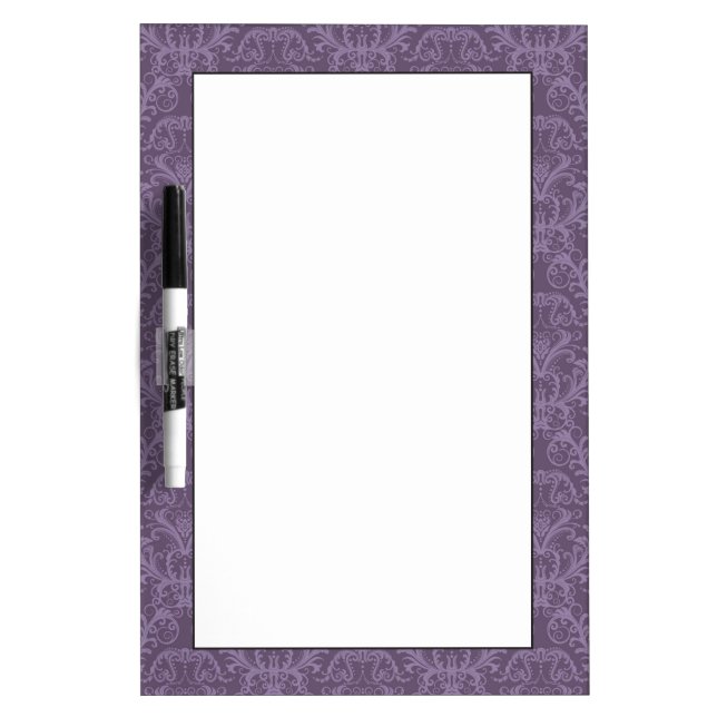 Luxury Purple Wallpaper Dry Erase Board (Front)