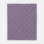 Luxury Purple Wallpaper Fleece Blanket
