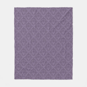 Luxury Purple Wallpaper Fleece Blanket