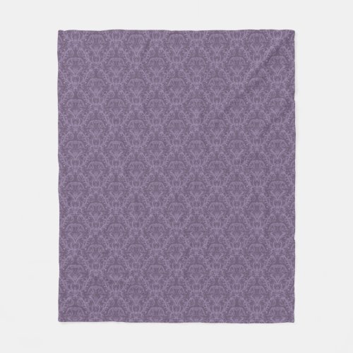 Luxury Purple Wallpaper Fleece Blanket
