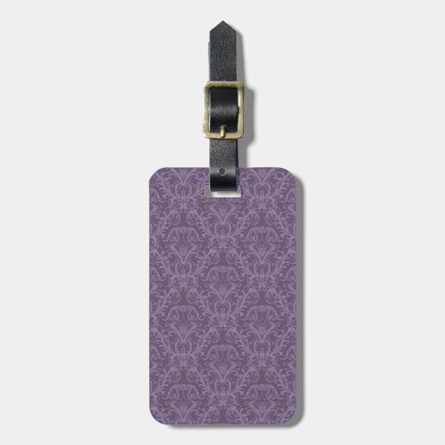 Luxury Purple Wallpaper Luggage Tag (Front Vertical)